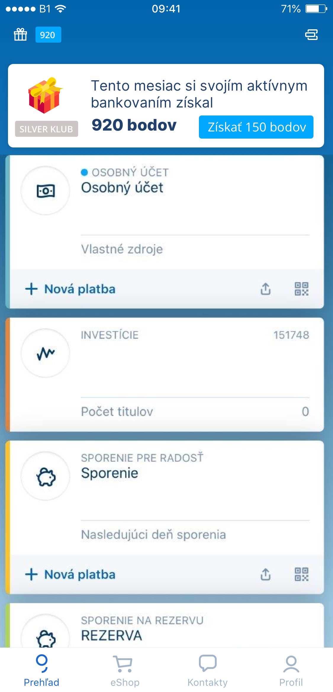 Domovská obrazovka