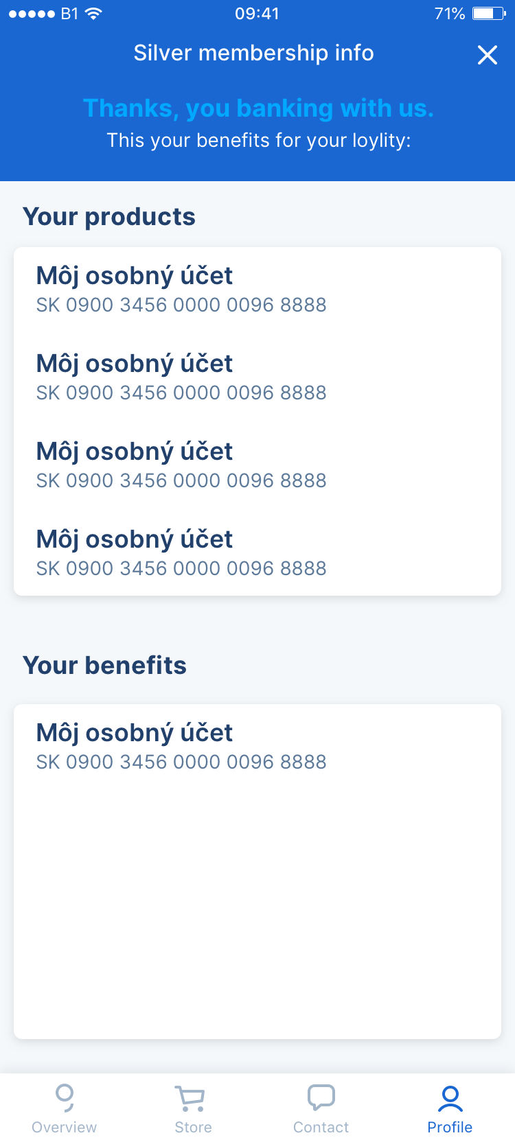 Informácie o členstve