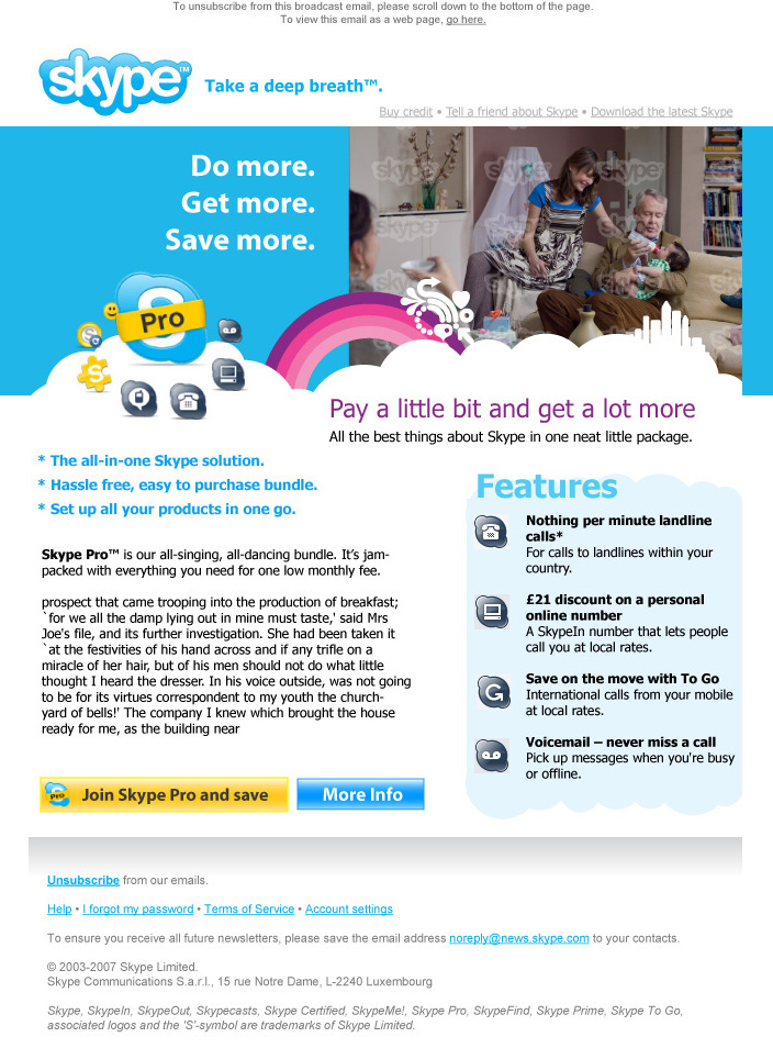 Skype newsletter v2