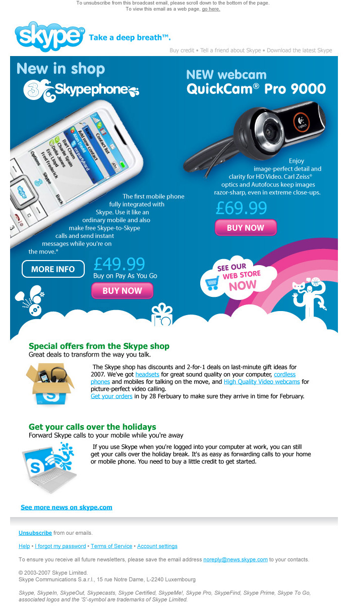 Skype newsletter v3